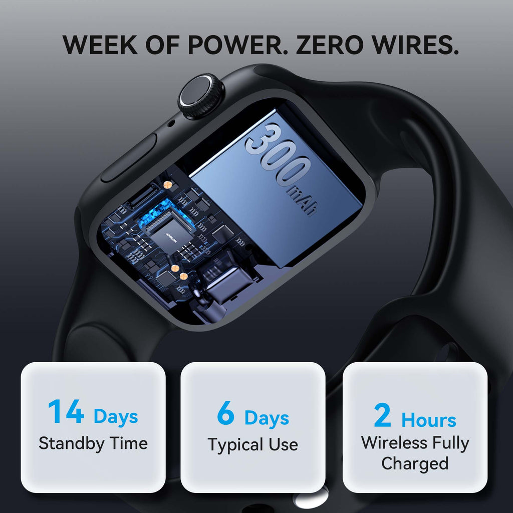 FOOMEE 2.01" Full Screen touch 7-Day Long Battery Life Smart Watch KM19s