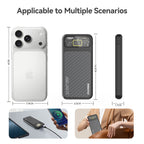 FOOMEE 10000mAh 22.5W Fast Charging Power Bank,Ultra Slim Portable Charger with LED Display, Dual USB & Type-C