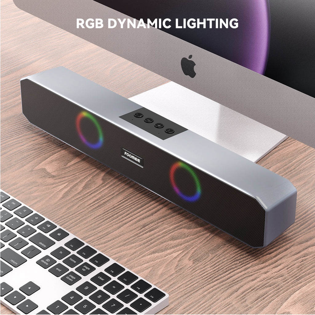 FOOMEE 10W Super Bass Bluetooth Speaker with RGB Light HH53