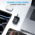 FOOMEE 12W Fast Charger USB-A Output+ Type-C Cable For Phones, Power Banks and Other Type-C devices