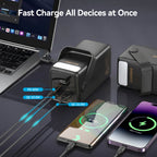 FOOMEE 60,000mAh 65w Type-C Fast Charging Power Bank with Flashlight, Digital Display and Built-in Strap, For Laptop, Phone,Tablet AA65