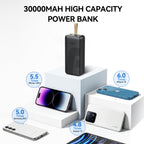 FOOMEE 30000mAh 12W Muti-Port Portable Power Bank Ultra Slim with  Indicator, AB31