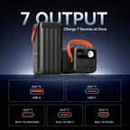 FOOMEE 50,000 mAh 22.5w Fast Charging Power Bank with Flashlight, Type-C, Built-in Strap AF50