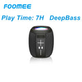 FOOMEE Wireless Bluetooth Speaker, Super Bass, IPX5 Waterproof, Long Battery Life & RGB Light HH58