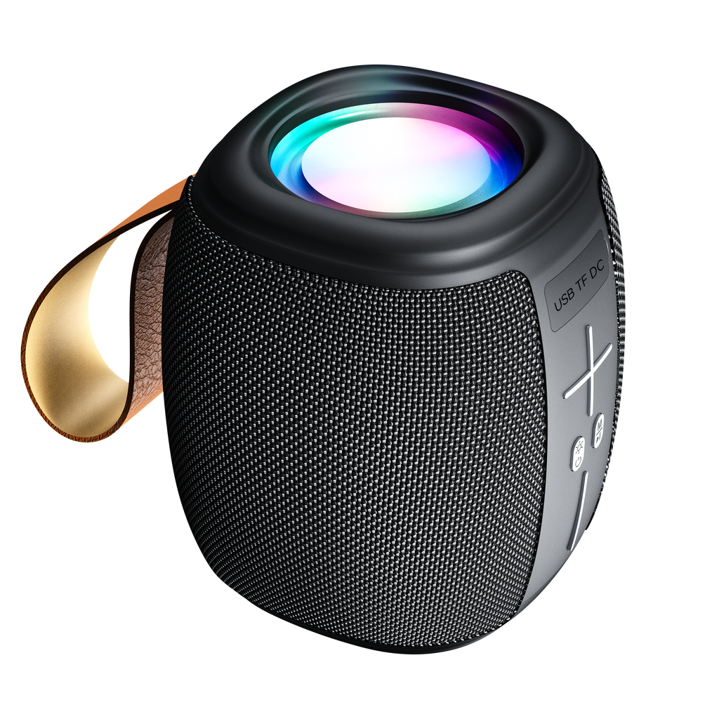 FOOMEE Wireless Bluetooth Speaker, Super Bass, IPX5 Waterproof, Long Battery Life & RGB Light HH58