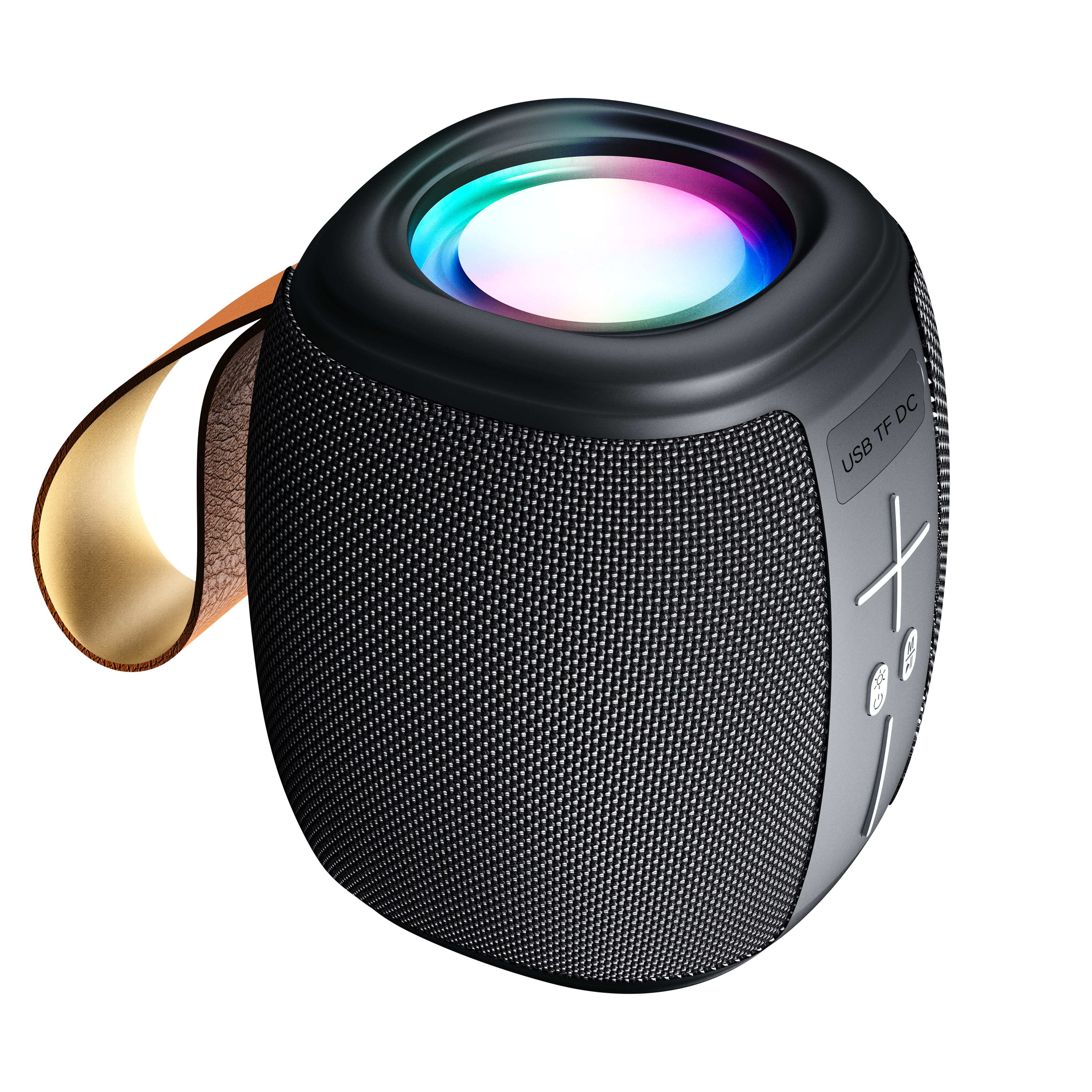 FOOMEE Wireless Bluetooth Speaker, Super Bass, IPX5 Waterproof, Long Battery Life & RGB Light HH58