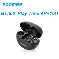 FOOMEE Clip-on Open-back Headphones with Touch Controls and Stable Bluetooth 6.0 Connection PF01